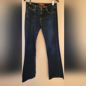 518 superlow bootcut Levi's blue jeans  (long legs,  size more like 8L)